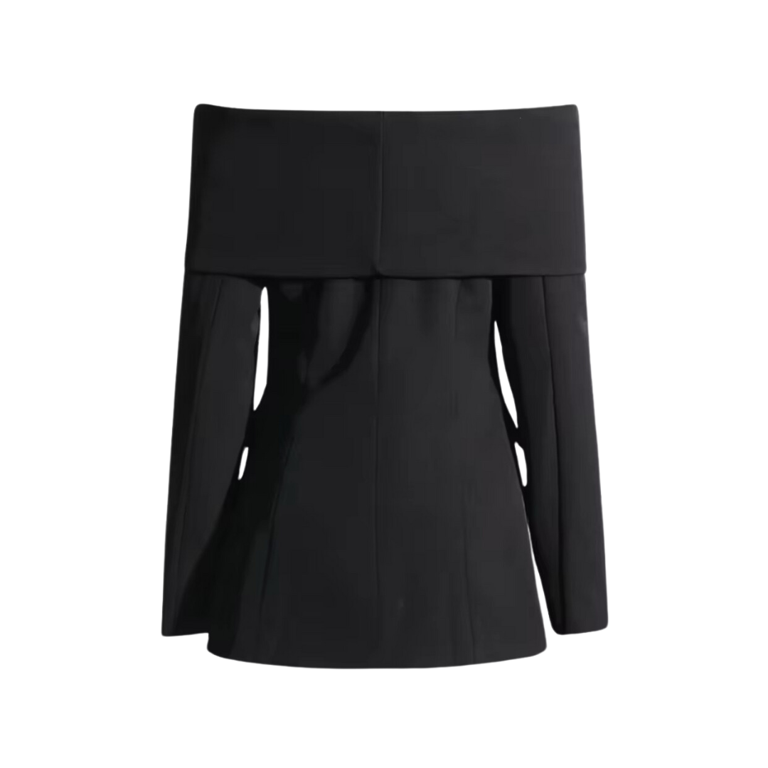 ELA Eleganter Damen-Blazer – Minimalistisch, Schulterfrei & Zeitlos